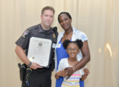 (l:r) Montgomery County Police, 5th District Officer Jonathan Pruziner, Mary & Sahara Wimpy were excited to be able to honor Pruziner with the Distinguished Service Citation after he saved the life of Sahara Wimpy, an autistic child, who had gone missing.
(Photo compliments of Phil Fabrizio, PhotoLoaf® - Live. Love. Play. Loaf.) 



(Photo by Phil Fabrizio)