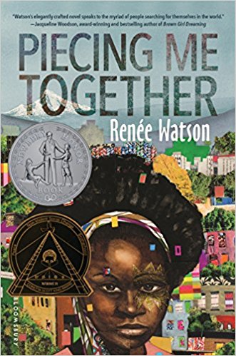 book cover for Piecing me together by renee watson