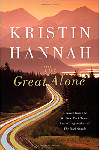 book cover for the great alone by kristin hannah