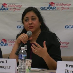 Photo of Shruti Bhatnagar at GCAAR Forum