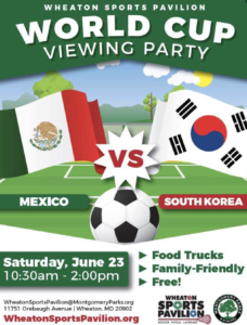 World Cup Viewing Party For Saturday S Mexico Vs South Korea Fifa Match Up Montgomery Community Media