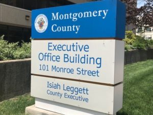 photo of Montgomery County Executive Office Building sign