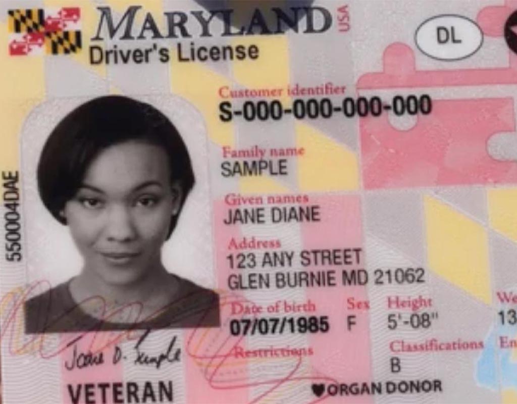 Maryland Licence Customner Identifier Number Starts With S - myfasr