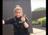 featured image - police officer using racist rhetoric