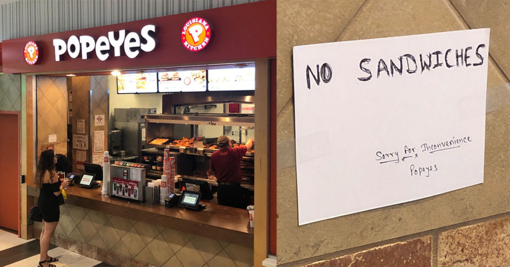 facebook popeyes chicken sandwich montgomery mall Montgomery
