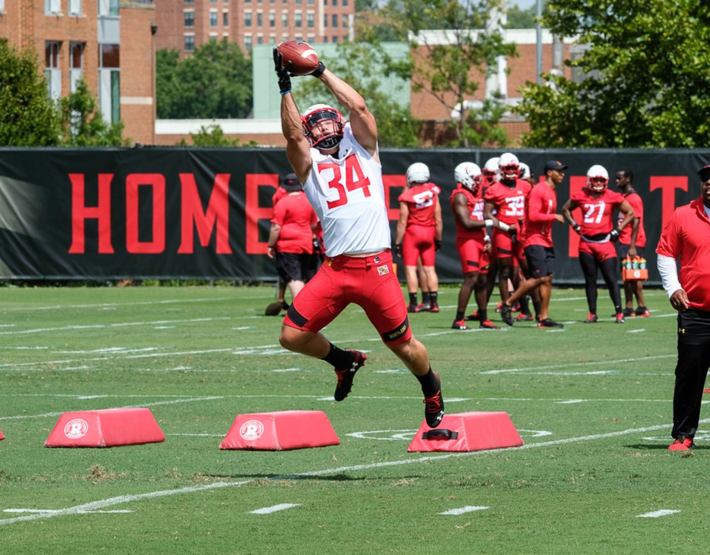 Feature Jake Funk At Aug 2019 Umd Football Practice