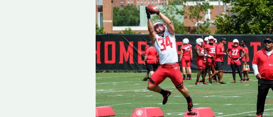 Slider Jake Funk At Aug 2019 Umd Football Practice