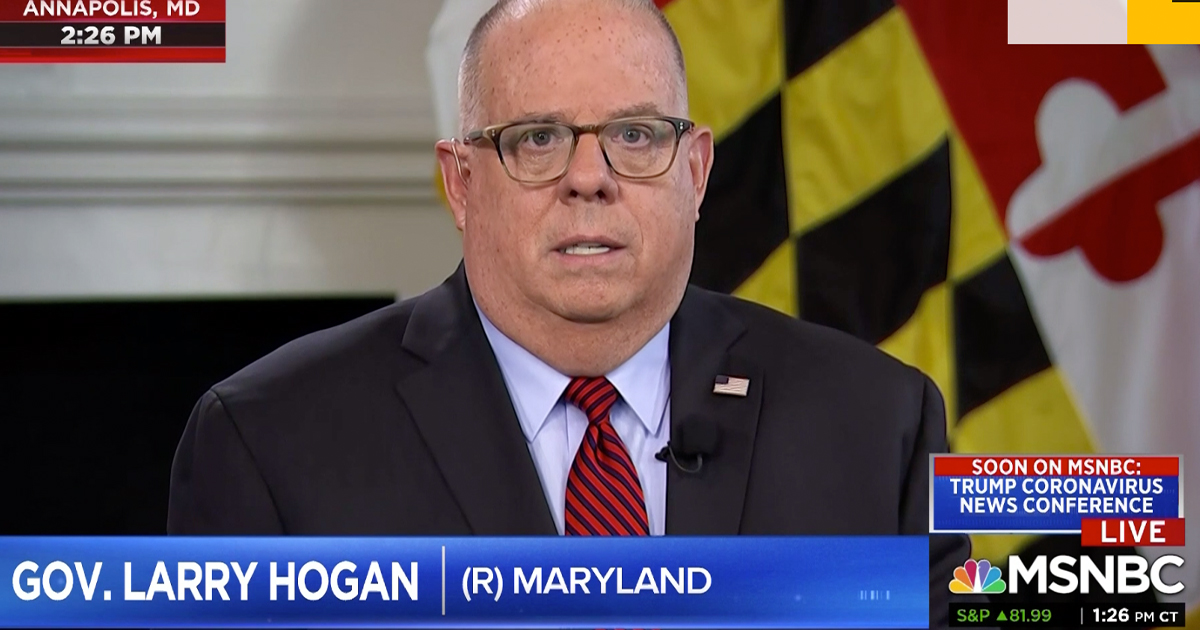 Hogan On Msnbc We Ve Moved On From Testing Quite Frankly Montgomery Community Media