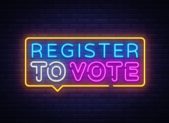 feature register-to-vote-neon-sign-vector-election-design-template-neon-sign-vector-id1048290176