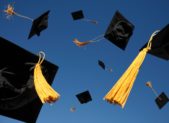 feature graduation caps thrown in the air picture istock-id123496227