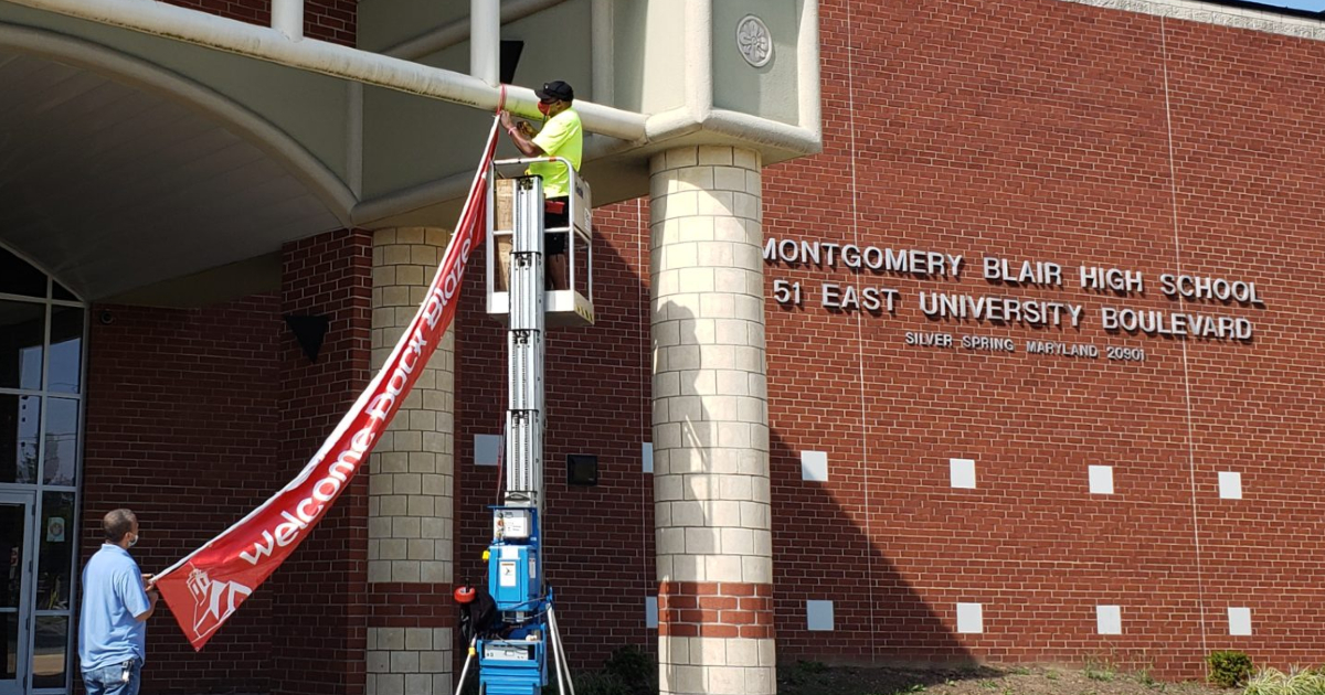 Montgomery Blair High School Prepares For Opening Day Montgomery