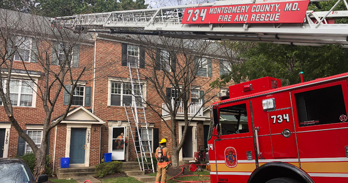 Germantown Townhouse Fire Leaves Two Families Displaced Montgomery Community Media