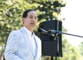 Congressman Jamie Raskin speaks on June 6, 2021. Silver Spring's Woodmoor neighborhood hosted its first Pride parade Sunday. (Julia Nikhinson/Montgomery Community Media)