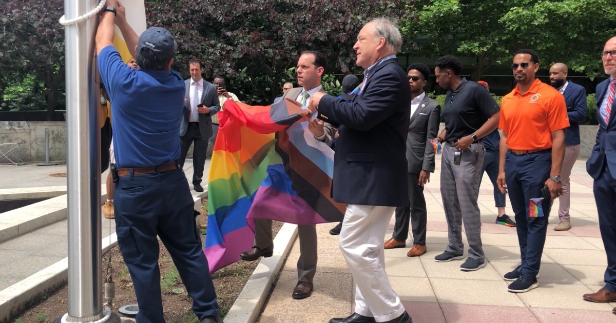 County Leaders Raise Progress Flag To Mark Start Of Pride Month Montgomery Community Media