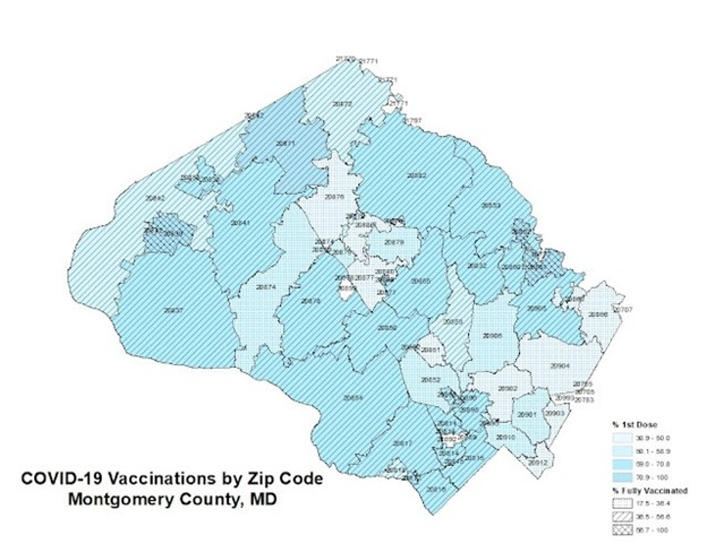 feature covid vaccine map moco | Montgomery Community Media